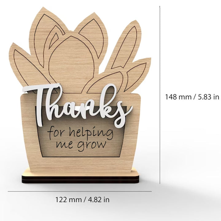 Inspirational Wooden Plant Sign