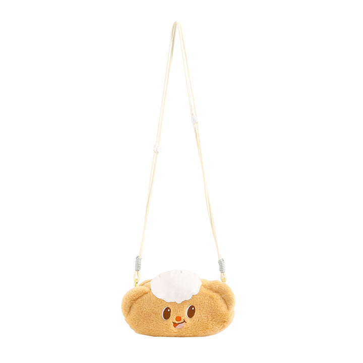 Plush Shoulder Bag with Unique Animal Motif Bowlift