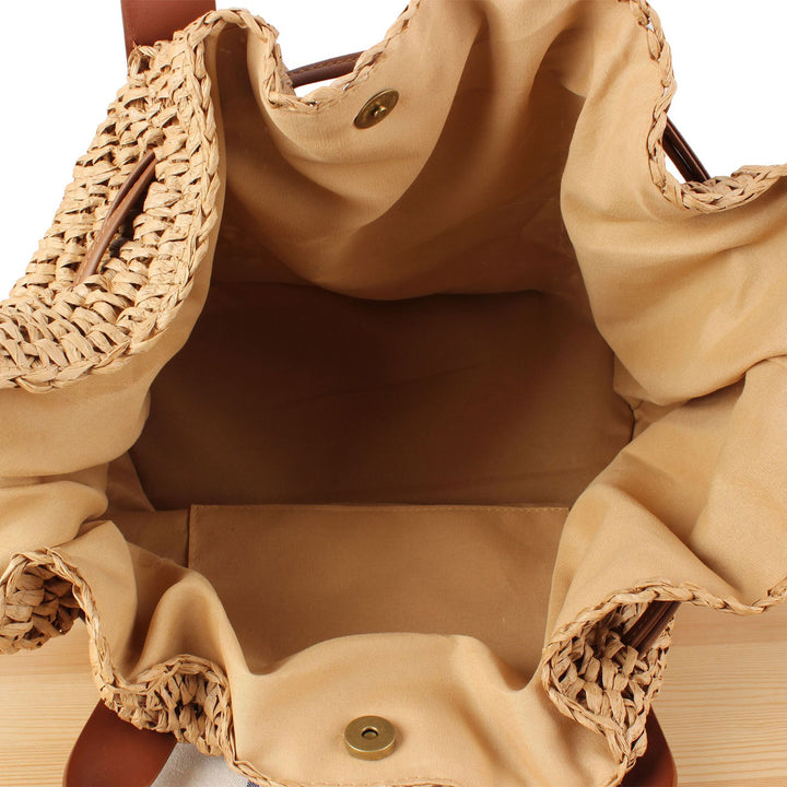 Creative Handbag Made of Woven Material Bowlift