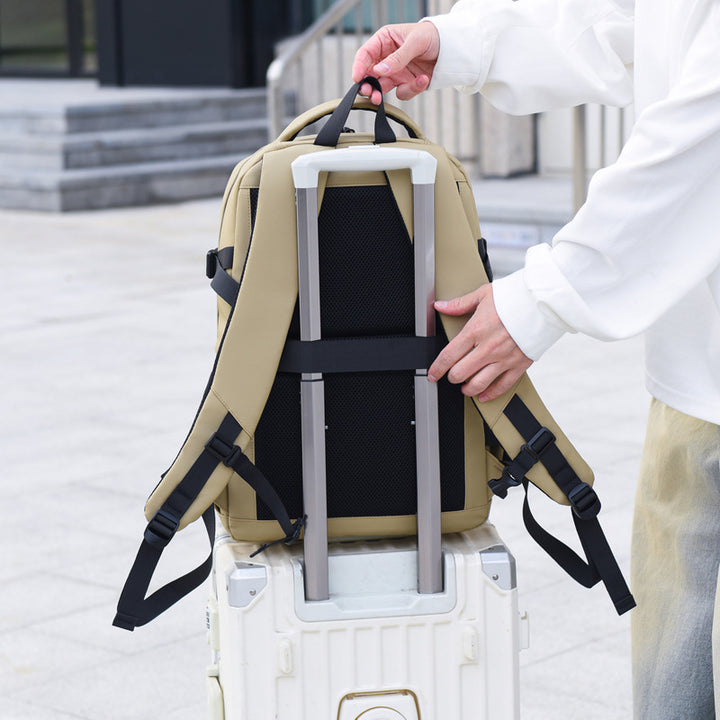 Backpack with ergonomic carrying system and multifunctional compartments Bowlift