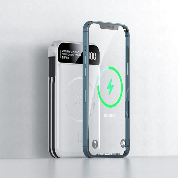 Wireless power bank with innovative fast charging function and digital display Bowlift