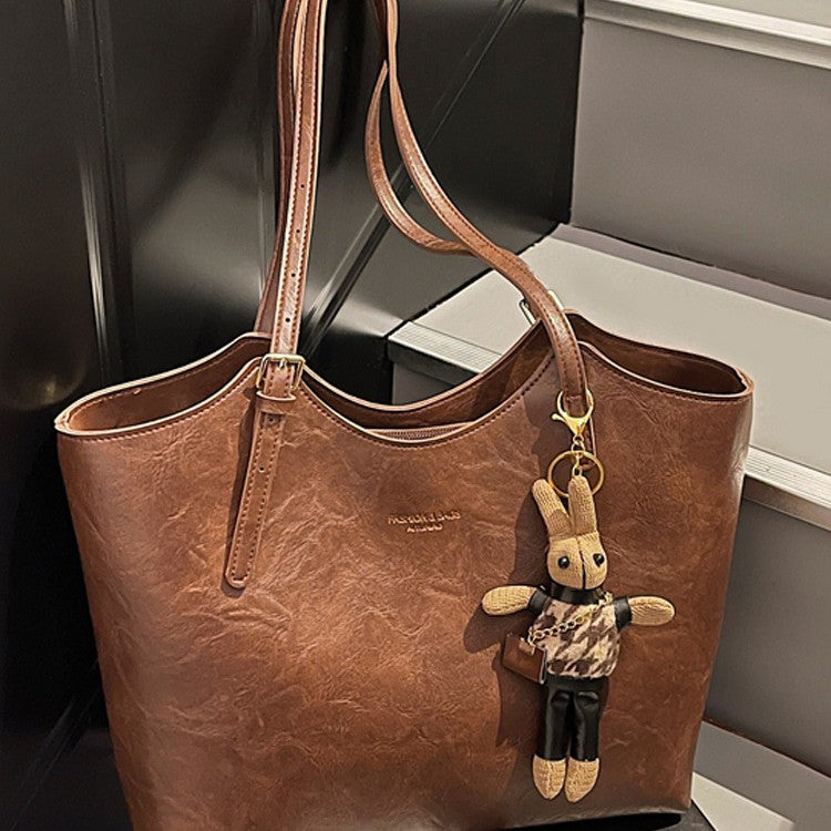 Premium Faux Leather Tote Bag Bowlift
