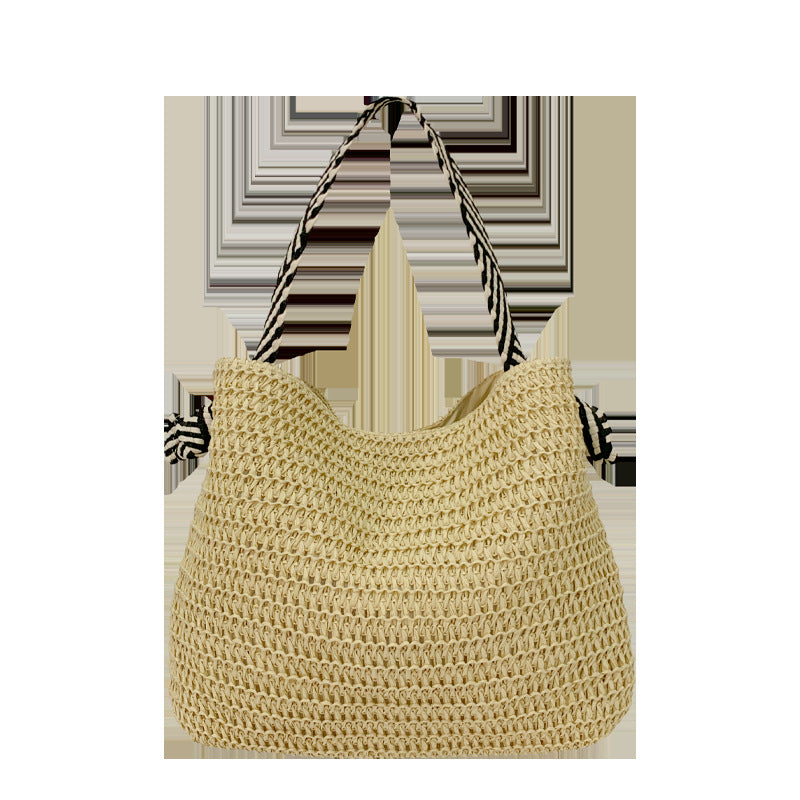 Hand-ven Straw Hobo Bag Bowlift