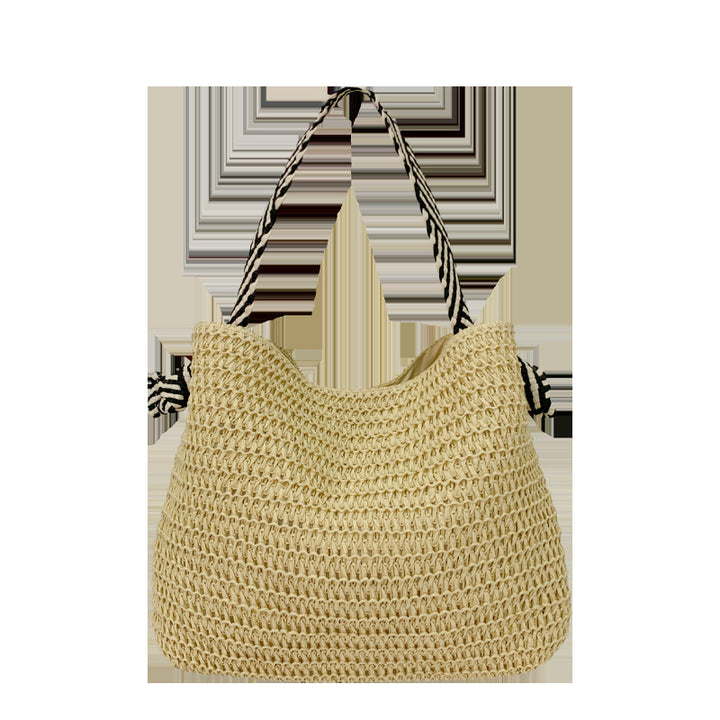 Hand-ven Straw Hobo Bag Bowlift