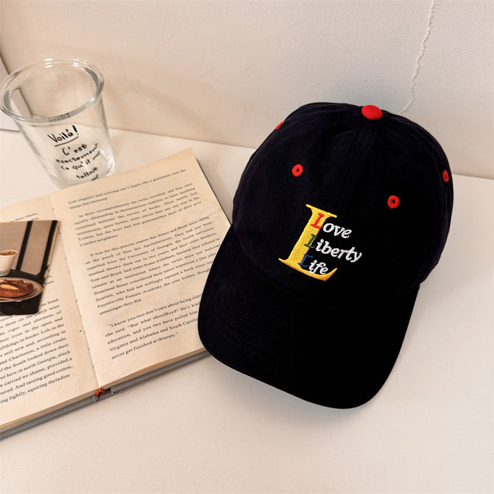 Women's Cotton Adjustable Embroidered Baseball Cap Bowlift