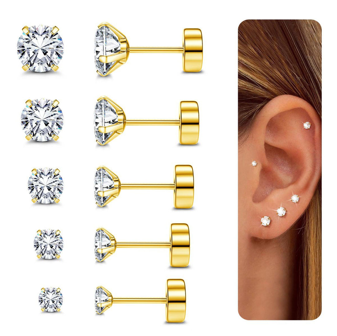 Premium Diamond Stud Earrings Bowlift