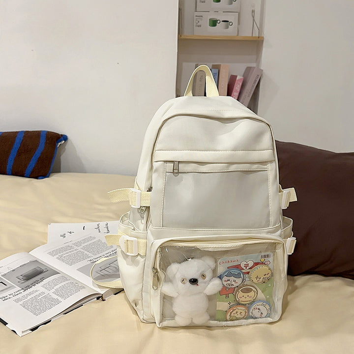 Clear Front Multi-Pocket Backpack Bowlift