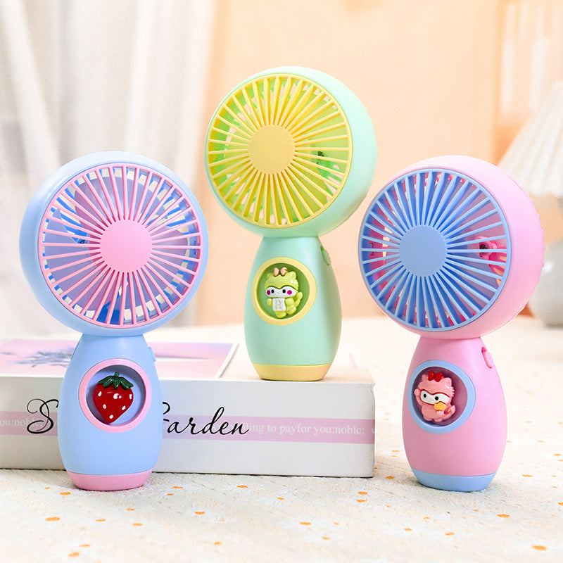 Women's Portable Handheld Fan with Cute Animal Design Bowlift