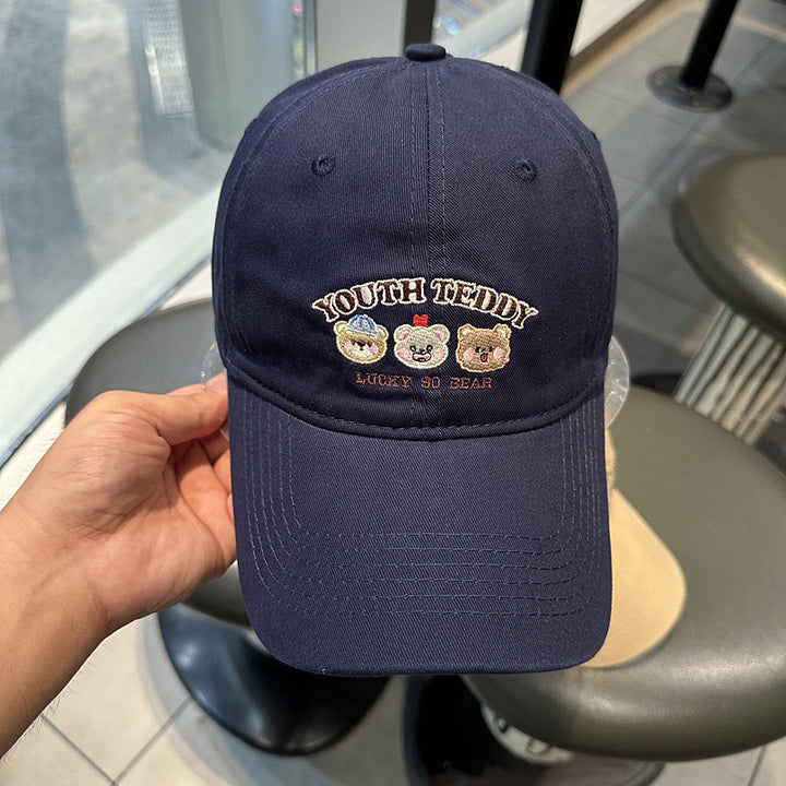 Unisex Embroidered Character Cap Bowlift