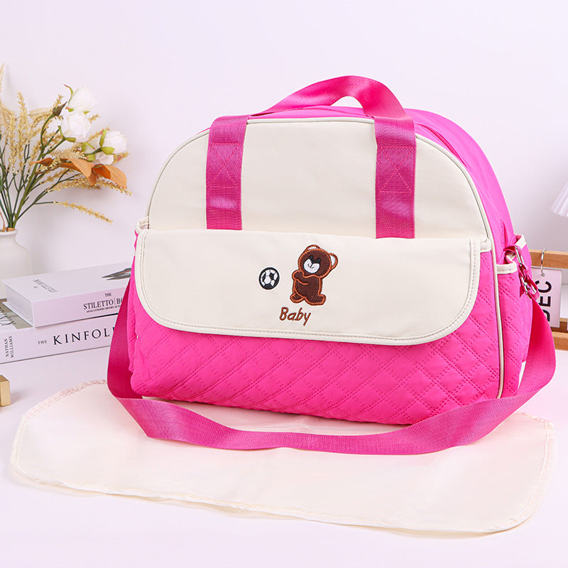 Stoff Diaper Bag with Practical Changing Mat Bowlift
