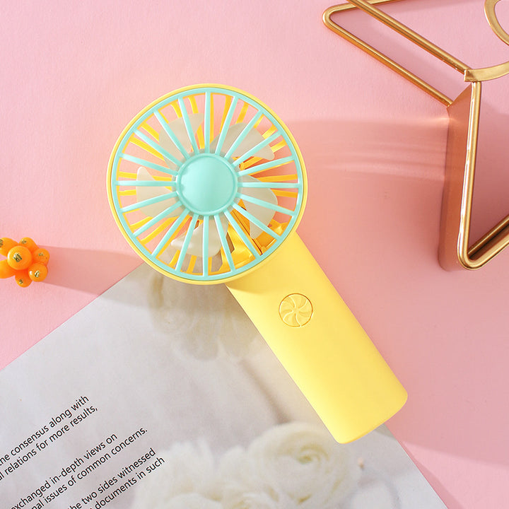 Ladies Portable Hand Fan with Ergonomic Grip and Powerful Battery Bowlift