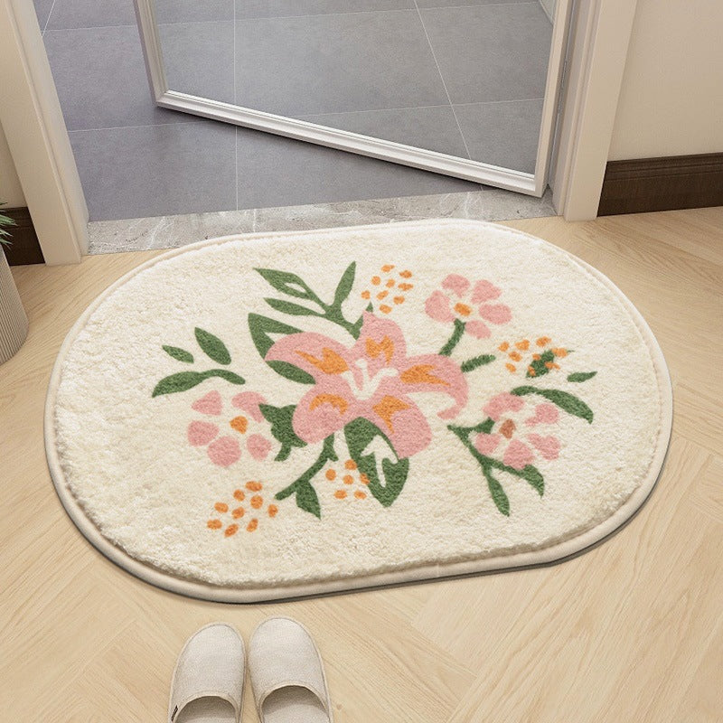 Floral Decorative Area Mat