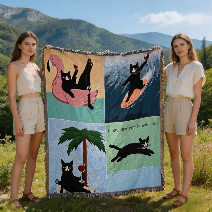 Cute Animal-Themed Decorative Tapestry