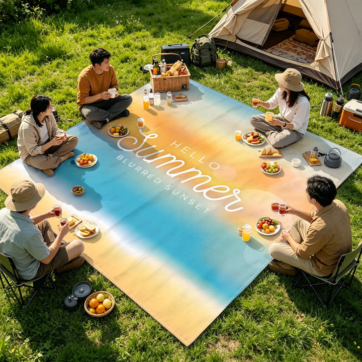 Mandala Design Beach Mat Bowlift