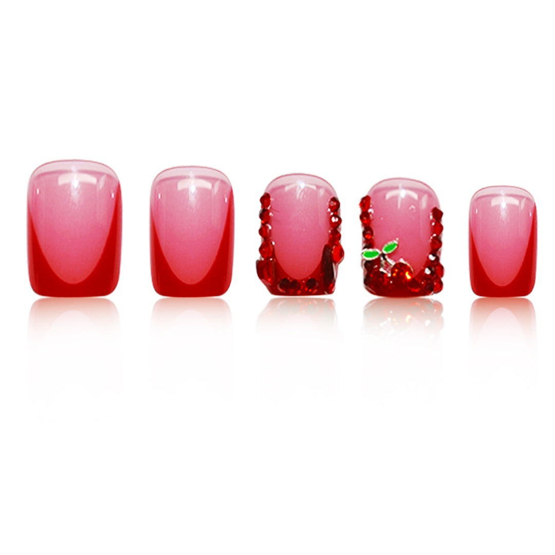 Elegant Theatrical Press-On Nail Set Bowlift