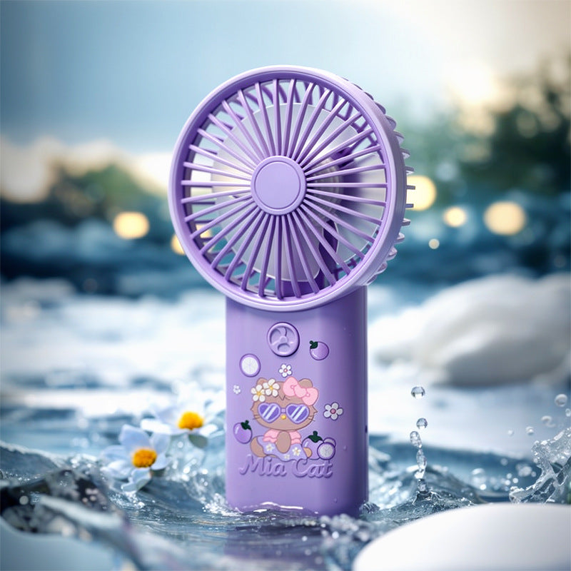 Portable Cartoon-Themed Cooling Hand Fan Bowlift