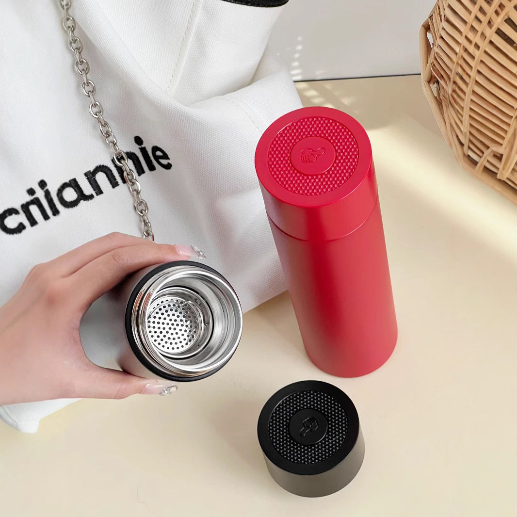 Women's Insulated Drinking Bottle with Anticolonized Lid Bowlift