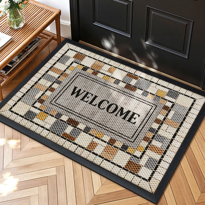 Geometric Patterned Welcome Mat