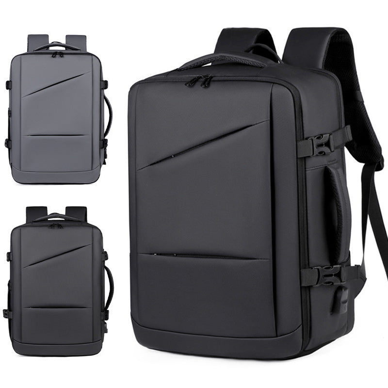 Functional Business Backpack with Expandable Storage and Ergonomic Straps Bowlift