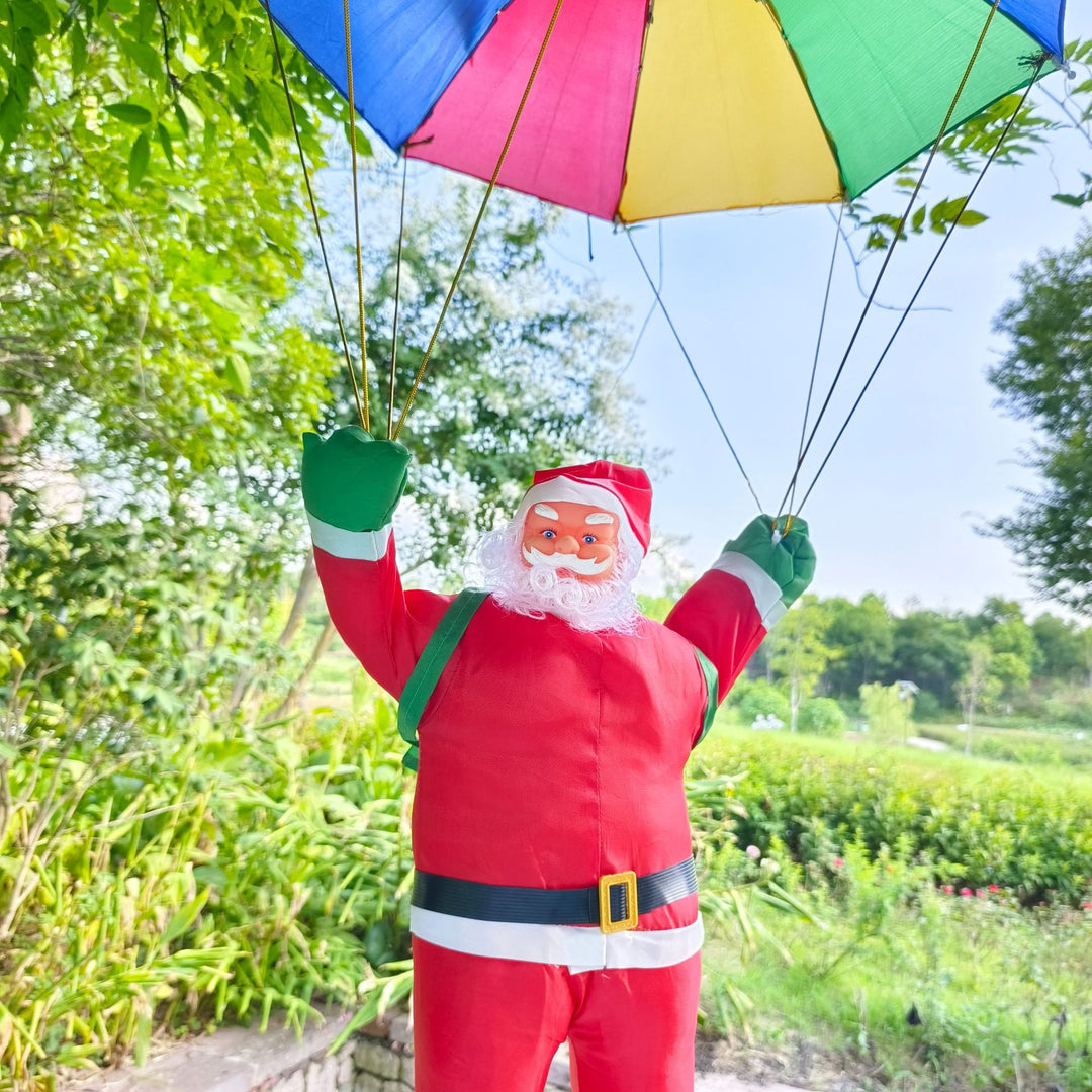 Decorative Santa Claus figure with parachute