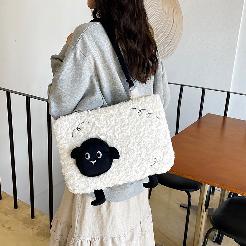 Cute Plush Handbag Bowlift