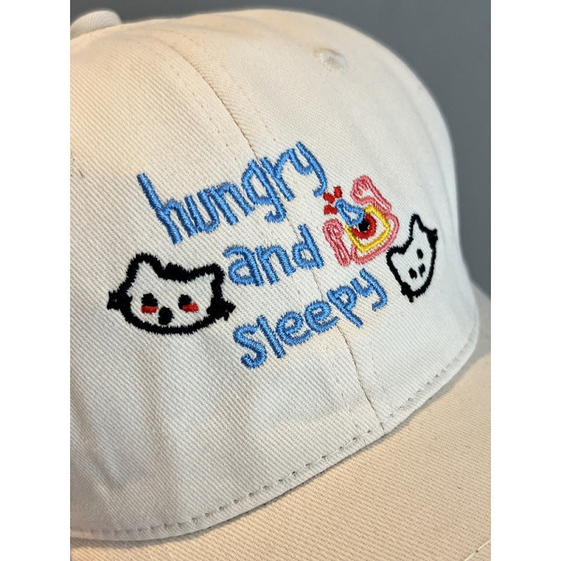 Unisex Embroidered Fun Message Cap Bowlift