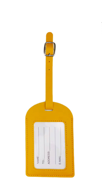 Durable PU Leather Luggage Tag Bowlift