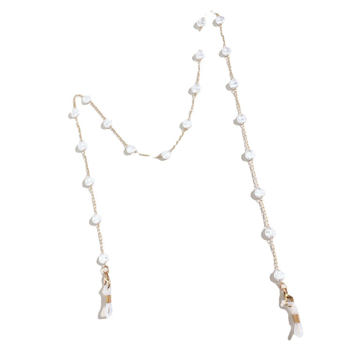 Elegant Pearl-Linked Eyewear Chain Bowlift