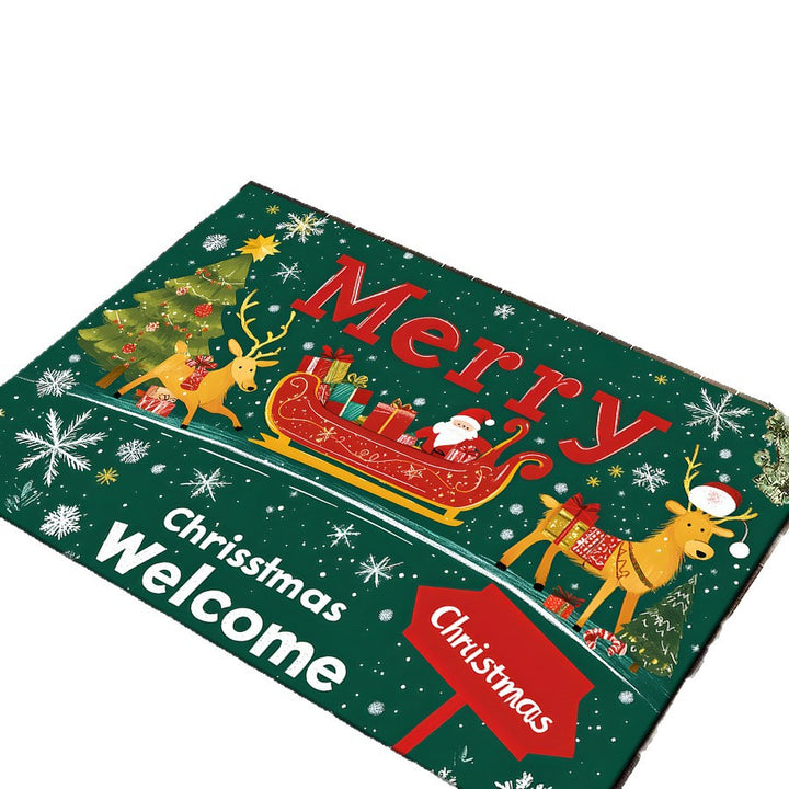 Decorative Christmas-Themed Entrance Mat Bowlift