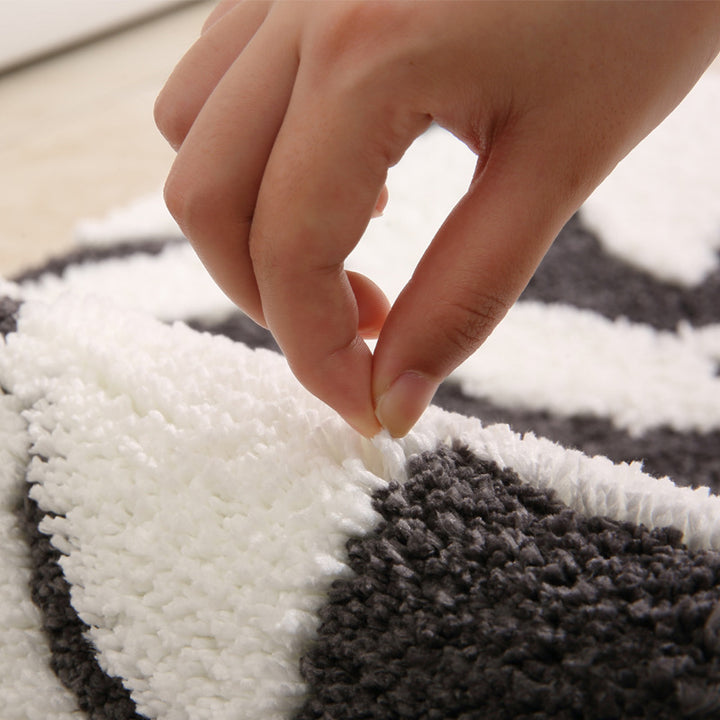 Leaf Patterned Luxury Bath Mat Bowlift