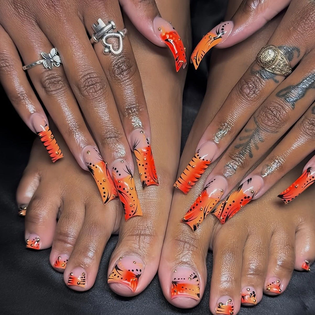 Artistic Acrylic Nail Design Bowlift