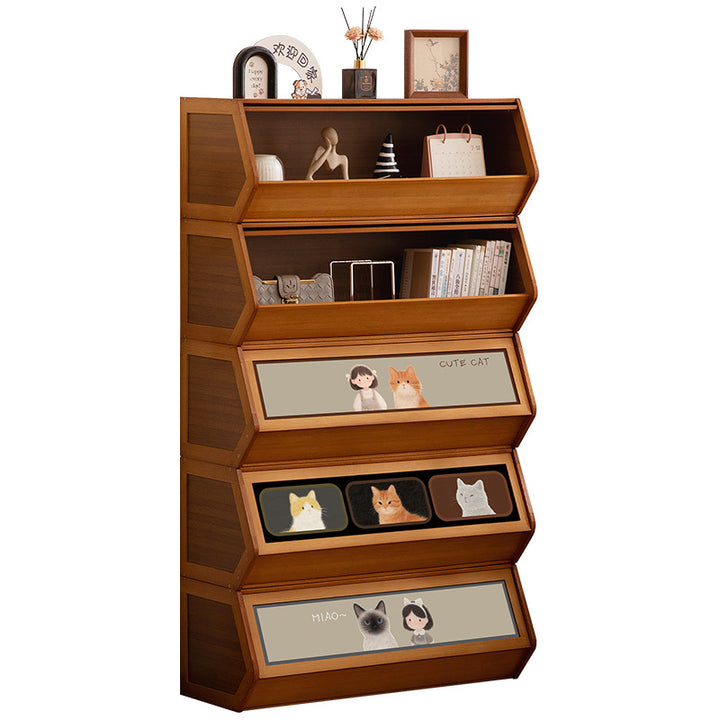 Storage unit with retractable front and friendly design Bowlift