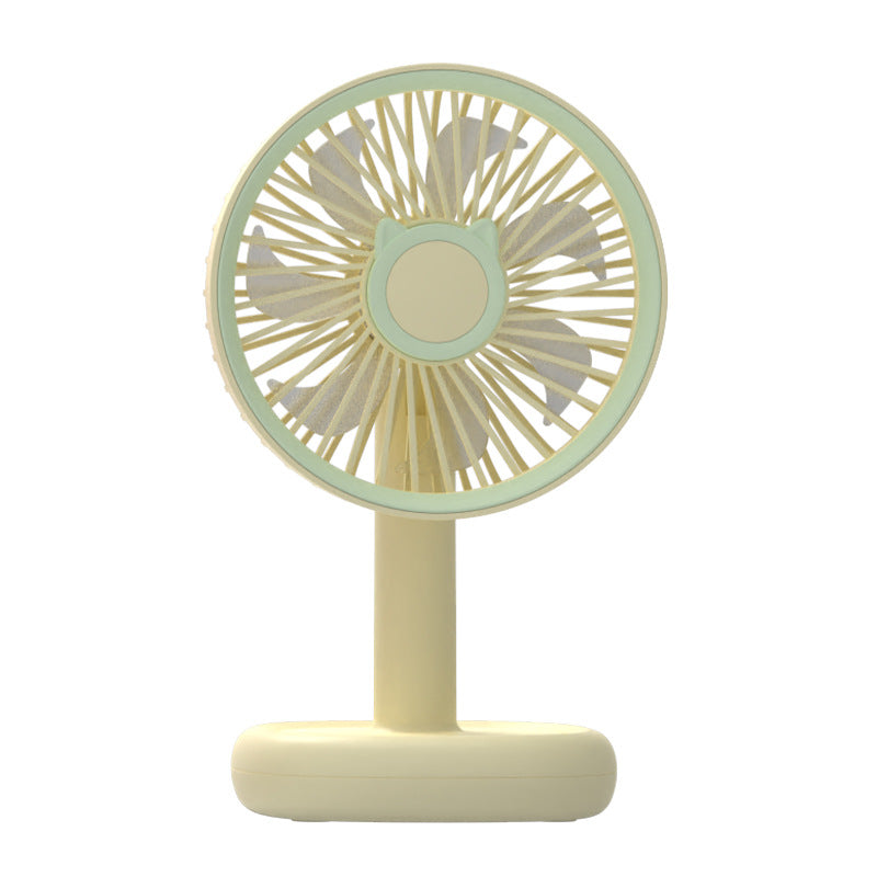 Women's Portable Handheld Fan with Cat Ears Design Bowlift