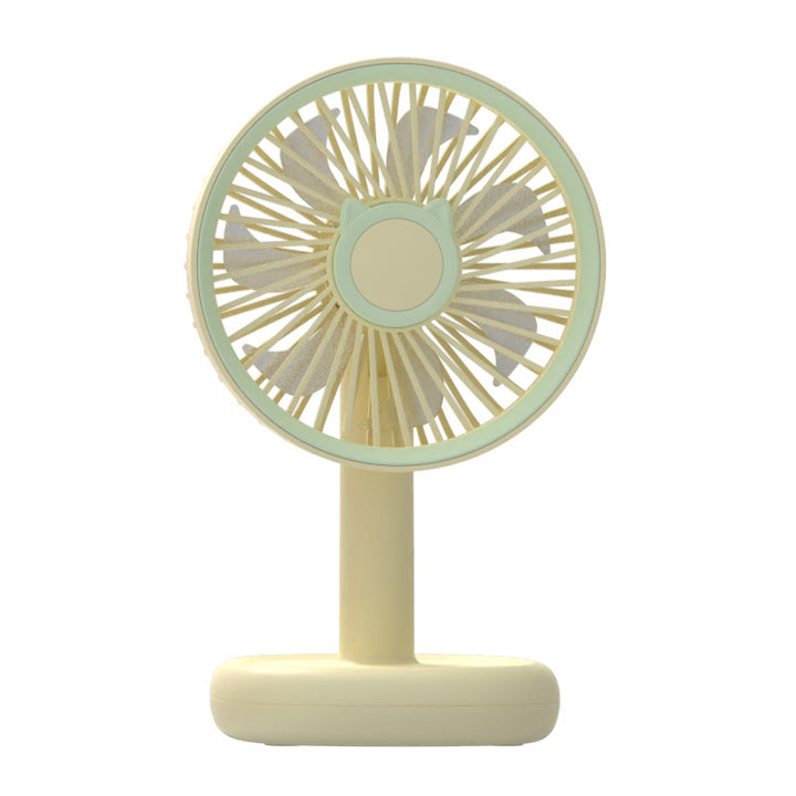 Women's Portable Handheld Fan with Cat Ears Design Bowlift
