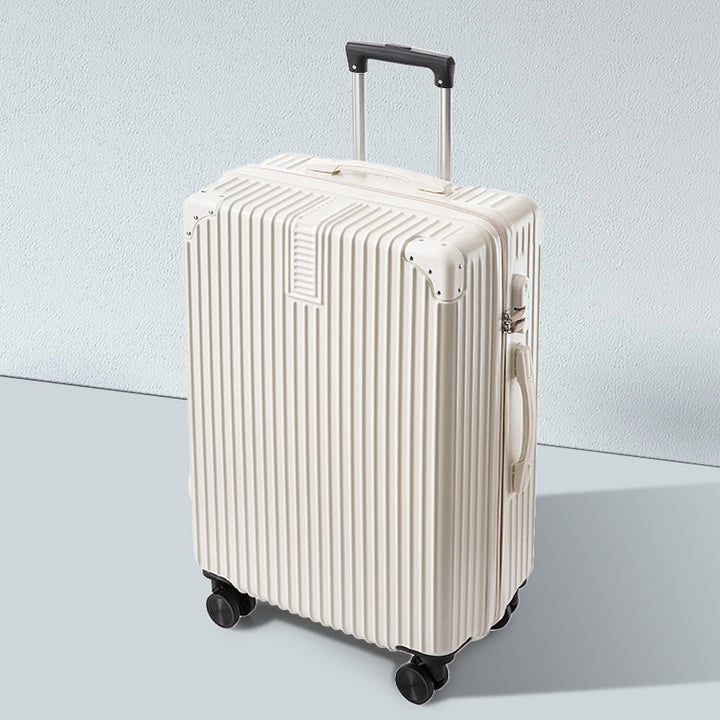 Unisex Textured Multi-Functional Hard-Shell Luggage Bowlift