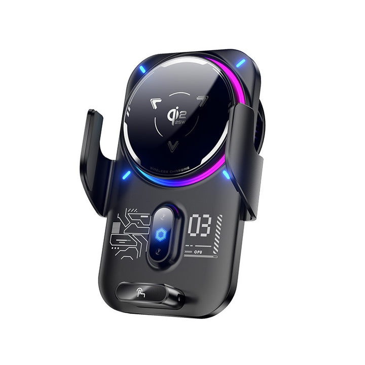 Unisex Inductive Smartphone Charging Holder with Multifunction Display Bowlift