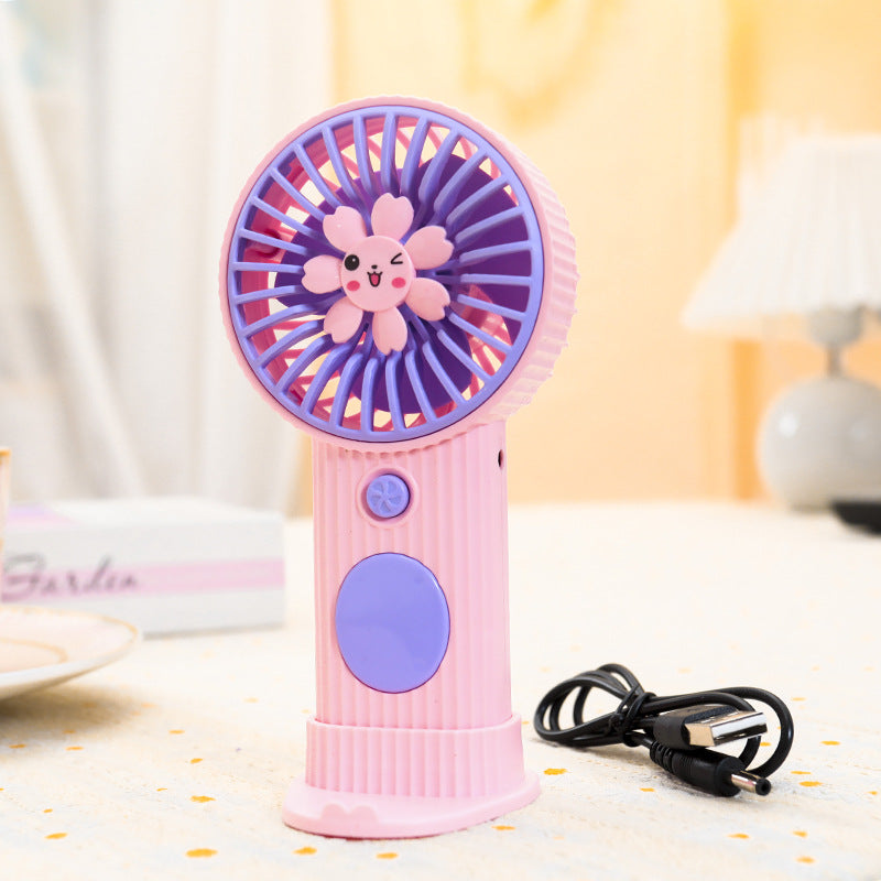 Ladies portable mini hand fan with creative flower design Bowlift
