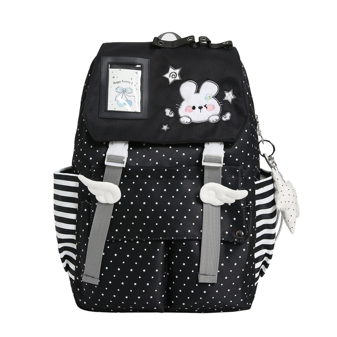 Adorable Plush Bunny-Themed School Backpack Bowlift
