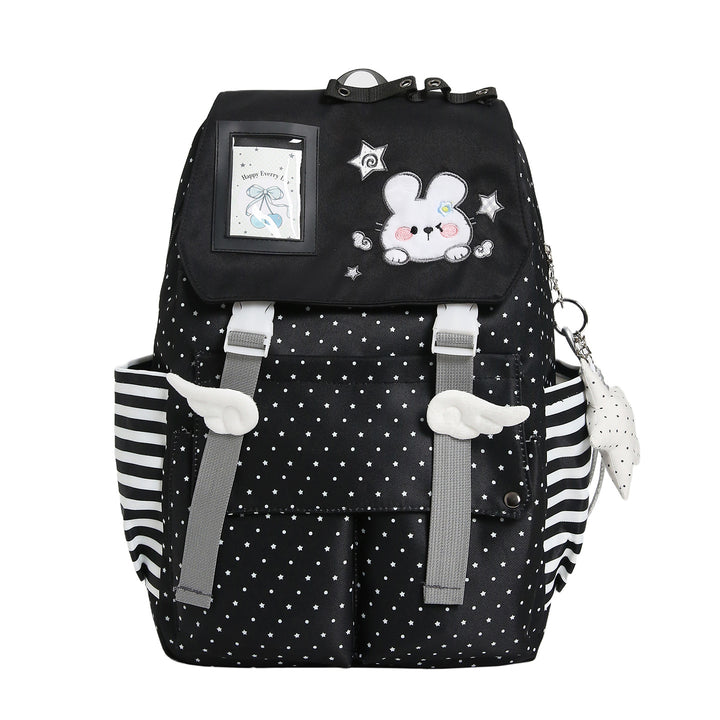 Adorable Plush Bunny-Themed School Backpack Bowlift