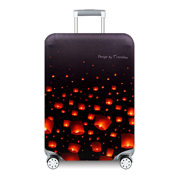 Women's Hard Shell Suitcase with Exotic Plant Pattern Bowlift
