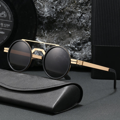 Ladies fashionable round sunglasses with minimalist design Bowlift