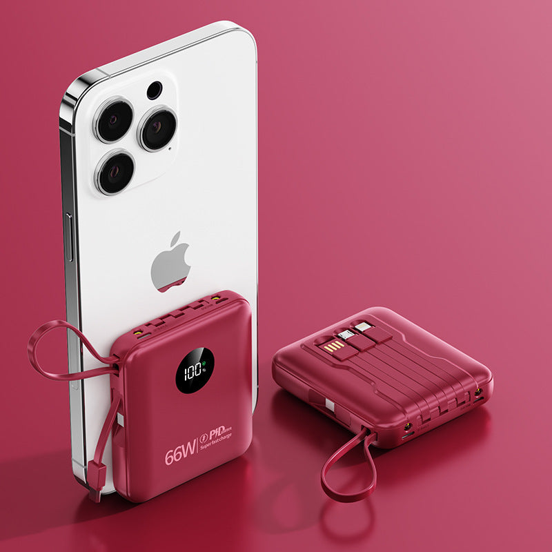 Portable 66W Powerbank with Fast Charging Function Bowlift