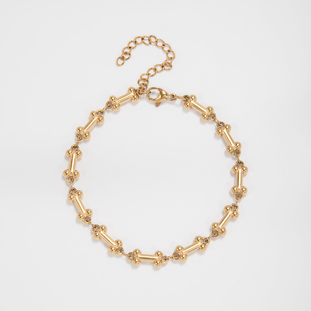 Intricate Textured Chain Bracelet Bowlift
