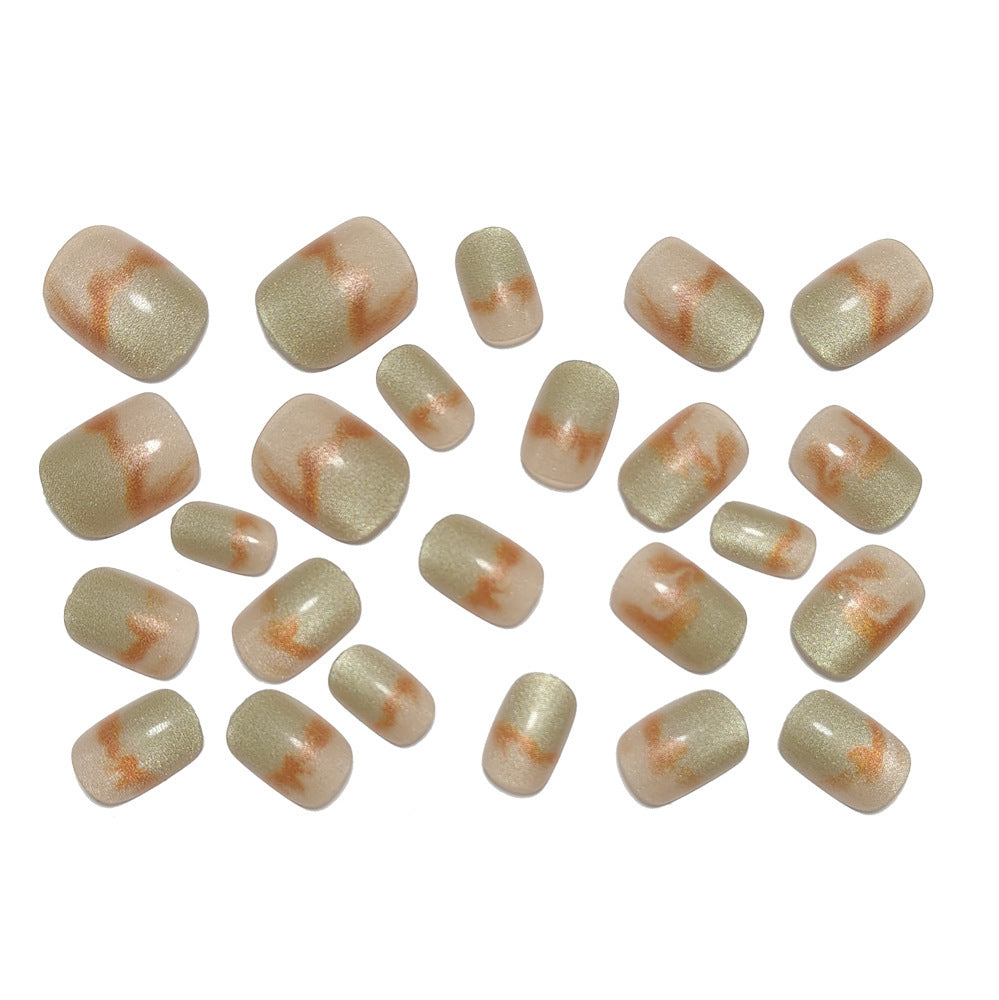 Artificial nails in modern marble design Bowlift
