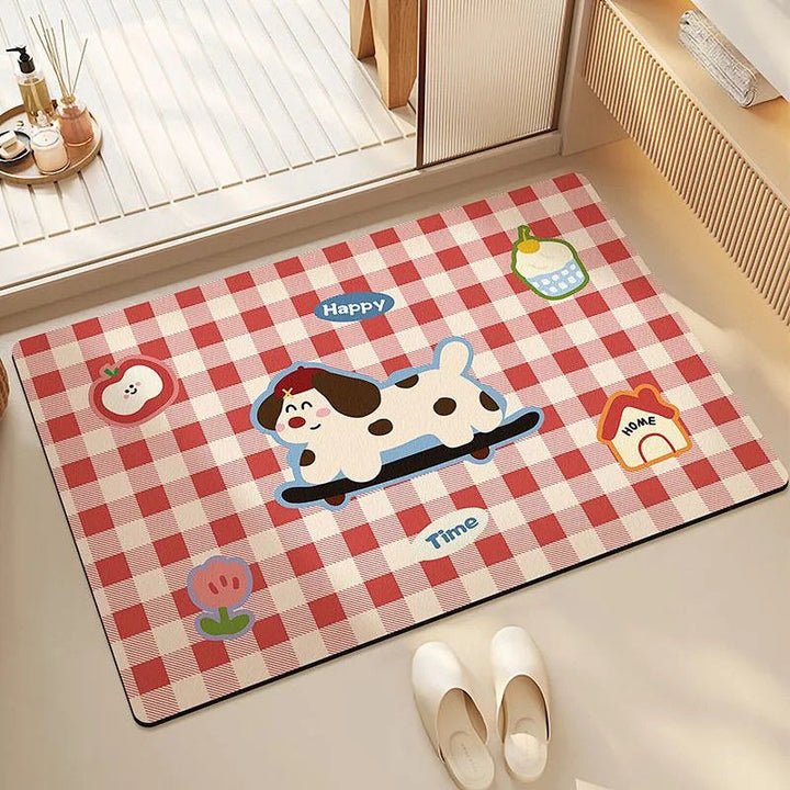 Welcome Home Cartoon Area Rug Bowlift