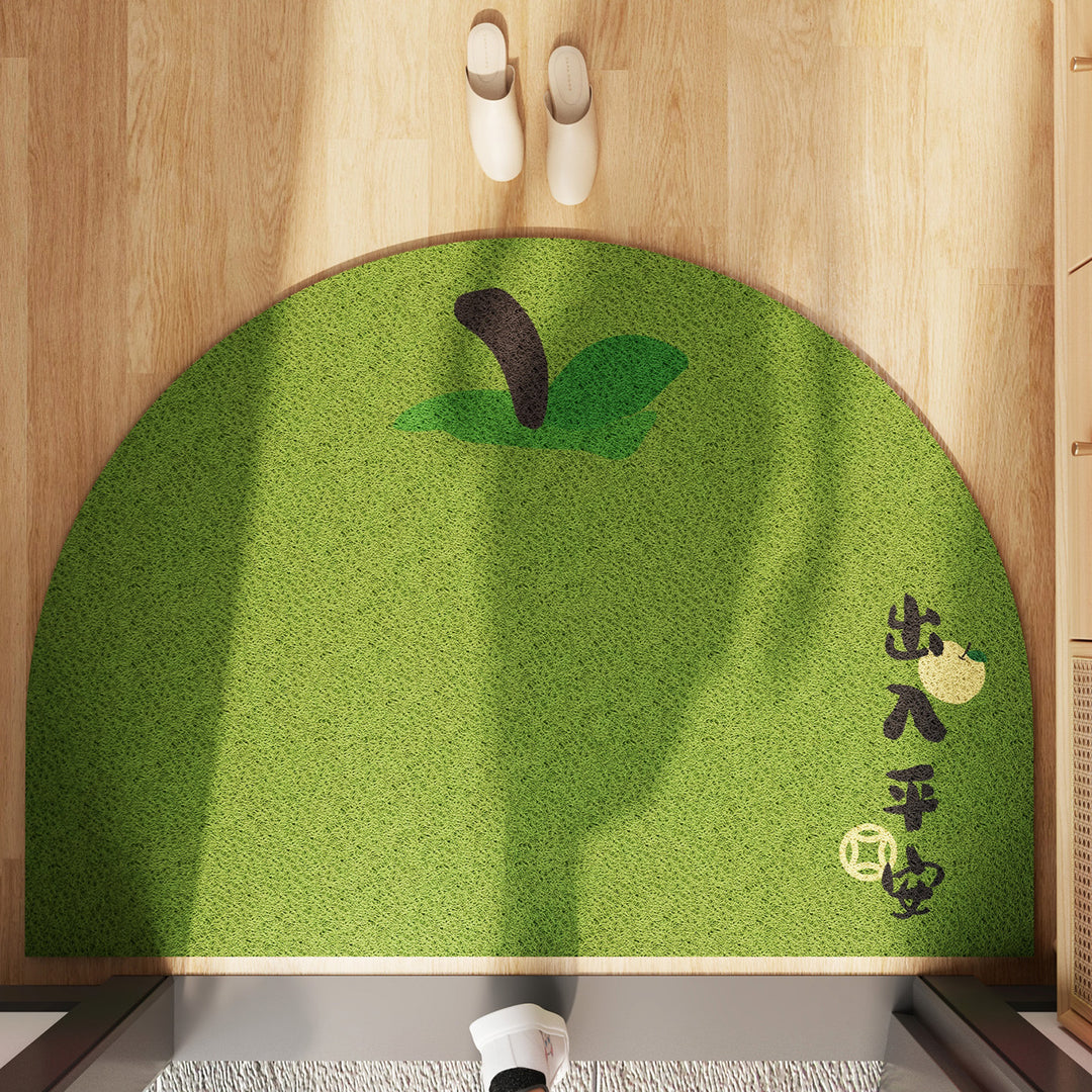 Organic Apple-Themed Area Mat