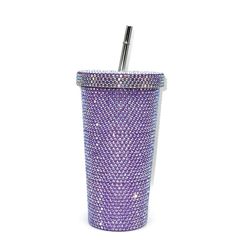 Rhinestone-Studded Travel Cup Bowlift