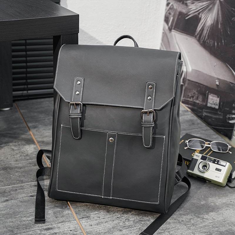 Versatile Leather Backpack Bowlift