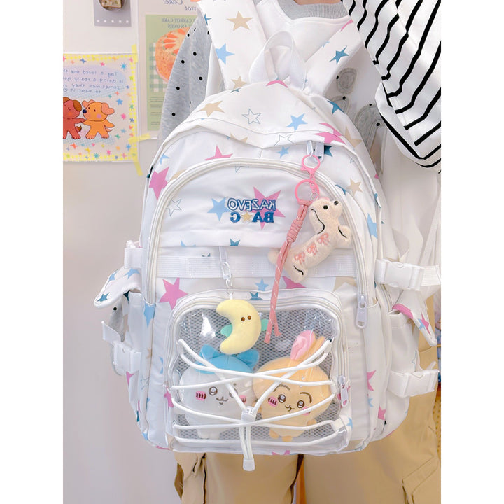 Playful Star-Embellished Backpack Bowlift