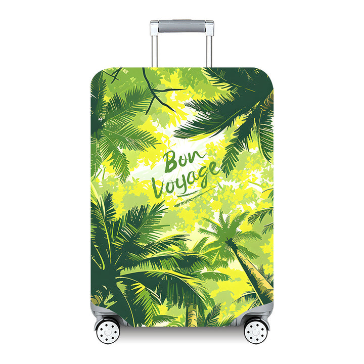 Unisex hard-shell travel suitcase with artistic landscape design Bowlift